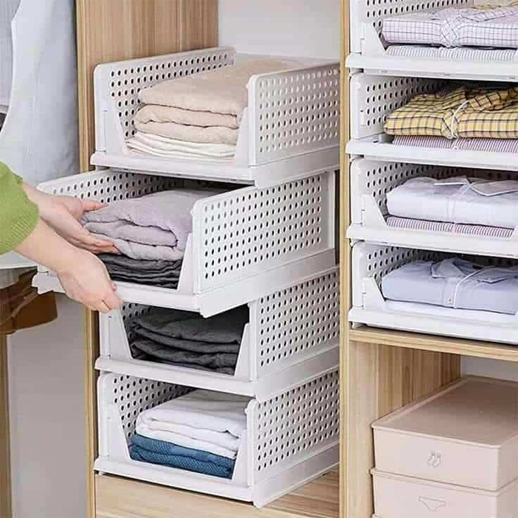 باکس نظم‌ دهنده پلاستیکی لباس در ابعاد مختلف با کیفیت عالی